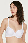 Kadın Beyaz Desteksiz B Cup Sütyen 
