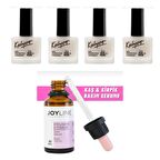 Kalyon Tırnak Sertleştrici 11 Ml 4 Adet+joy line Kaş Kirpik Onarıcı,uzatıcı,besleyici Ve Güçlendirici Bakım Serumu 30ml 