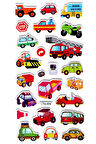 Sticker Kabartmalı Stiker Çıkartma Etiket (LTA004)-18x9 cm- kamyon araba