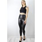 Şardonlu Deri Tayt Siyah - 1511.110