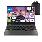 Lenovo LOQ i5-12450HX 24-GBDDR5 2 TBSSD RTX4060 (8GB-105W) 15.6" FHD Freedos + HMF Sırt Çantası 83GS00PHTRHMF11