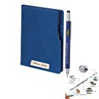 İsme Özel Termo Deri Defter Çok Fonksiyonlu Kalem Seti