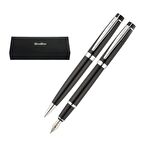 Scrikss 2'li Gri Tırtıklı Model  Dolma - Tükenmez Kalem Seti