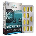 Zade Vital D3 + K2 Vitamini İçeren Takviye Edici Gıda 30 Yumuşak Kapsül