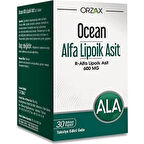 Orzax Ocean Alfa Lipoik Asit 600 mg 30 Tablet - Diş Beyazlatıcı Köpük Hediye