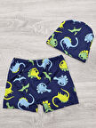 Erkek Çocuk Boneli ve Şortlu Mayo Takımı 12256