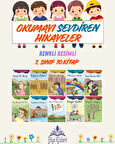 1. Sınıf Okumayı Sevdiren Renkli Resimli Hikayeler 10 - 10 Kitap