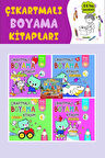 2 Yaş ve Üzeri Çıkartmalı Boyama Kitabım Seti (4 Kitap)