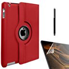 Smcase Apple iPad Mini 1 Kılıf 360 Dönebilen Koruma Kapaklı Standlı dn11  Nano  Kalem