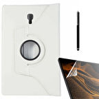 Smcase Samsung Galaxy Tab A T590 Kılıf 360 Dönebilen Koruma Kapaklı Standlı dn22  Nano  Kalem