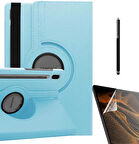 Smcase Samsung Galaxy Tab S7 Plus T970 Kılıf 360 Dönebilen Koruma Kapaklı Standlı dn22  Nano  Kalem