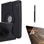 Smcase Apple iPad Pro 12.9 2022 M2 Kılıf 360 Dönebilen Koruma Kapaklı Standlı dn33  Nano  Kalem