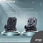 BabyDoor Trendfix 360° Dönebilen Isofixli 0 - 36 kg Oto Koltuğu Gri