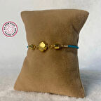 Uretti - Tuğba 9352 - El Yapımı Midye Figürlü Mavi Bileklik