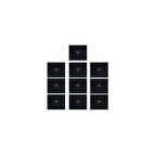 Ovivo Grano Siyah Telefon Prizi 10'lu Paket (çerçeve Dahil)