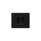 Ovivo Grano Siyah Topraklı Priz Çerçeveli