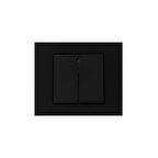 Ovivo Grano Siyah Komütatör İkili Anahtar.