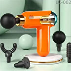 Yeni Nesil Darbeli Titreşimli Şarjlı Sporcu Masaj Tabancası 4 Başlıklı Lc-002 (4915)