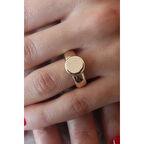 Gold Renk Daire Model Kadın Yüzük