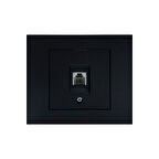 3 Adet Ovivo Grano Siyah Numeris Telefon Prizi Çerçeve Dahil 3'lü