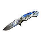 4 23 4 Air Force Kurtarma / Kamp Çakı 20cm - Yarı Otomatik, Cam Kırma Ve İp Kesme Aparatlı