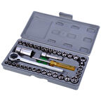 40 Parça  Lokma Takımı Plastik Kutulu Combınatıon Socket Wrench Set (4915)