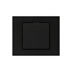 Ovivo Grano Siyah Tekli Anahtar Çerçevesiz