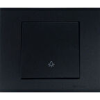 20 Adet Ovivo Grano Siyah Zil Anahtarı Light Çerçeve Dahildir 20'li