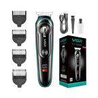 T Bıçak Sıfır Kesim Lcd Ekran Şarjlı Tıraş Makinesi V-075