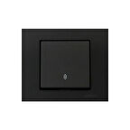 9 Adet Ovivo Grano Siyah Natural Vavien Anahtar + Çerçeve Dahil