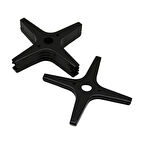 5 Adet Siyah Artı Model Cezvelik Ocak Küçültücü Emaye (4915)