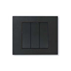 9 Adet Ovivo Grano Siyah Üçlü Anahtar Çerçeve Dahil 9'lu