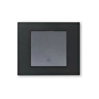 Ovivo Grano Siyah + Füme Natural Zil Anahtarı Light + Çerçeve Dahil - 1 Adet