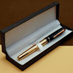 Öğretmenler Günü Hediyesi Kutulu Kalem Gold Siyah