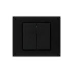 Ovivo Grano Siyah Komitatör İkili Anahtar Çerçeve Dahildir