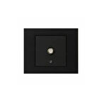 Ovivo Grano Siyah Tv Uydu Prizi F Konnektörlü Modül+kapak (çerçevesiz)