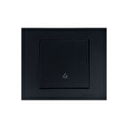 12 Adet Ovivo Grano Siyah Zil Anahtarı Light Çerçeve Dahildir 12'li