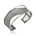 925 Ayar Gümüş Eskitme Desenli Bilezik T6119 (944944)