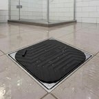 Siyah Kare Evye Gider Koku Önleyici Silikon Mat – Lavabo Süzgeç ve Haşere Engelleyici (5582)
