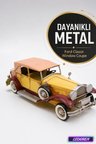 Dekoratif Metal Araba Modeli Nostaljik Vintage Klasik El Yapımı Ofis Ev Masa Dekoru 0910E-1469