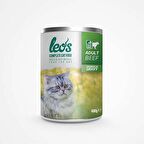 Leos Sığır Parça Etli Soslu Kedi Konservesi 6x400 Gr 
