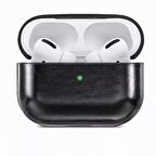 Smcase Apple Airpods Pro Uyumlu Kılıf Kancalı Suni Deri Silikon SF9