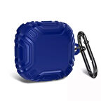 Smcase Samsung Galaxy Buds 2 Pro Kılıf Çizgi Desenli Kancalı Sert Silikon SF19