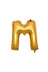 Gold Folyo Balon M Harfi 100 Cm.