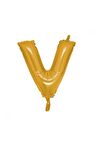 Gold Folyo Balon V Harfi 40 Cm.