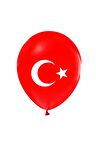 Çepeçevre Türk Bayrağı Baskılı Balon 10'lu Paket