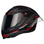 Nexx X.r3r Precision Mat Siyah-Kırmızı Kask L