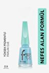 Flormar Nefes Alan Parlak Oje- Breathing Color Nail Enamel -014 Pretty Blue-8682536054195