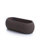 Omnipazar KRS-372 Dekoratif Plastik Mercan Uzun Saksı 1.3 Litre No 2