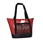 TRG POLO KIRMIZI FİLELİ KADIN OMUZ ÇANTASI